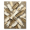 Textured Neutral Swirl Brush Strokes Rug