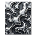 Liquid Chrome Organic Flow Rug