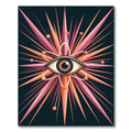 Mystic Pink Orange Radial Eye Rug