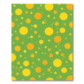 Green Yellow Orange Polka Dots Rug