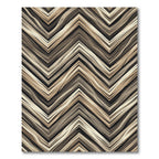 Earthy Wood Grain Chevron Rug