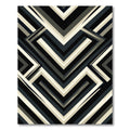 Monochromatic Abstract Geometric Accordion Rug