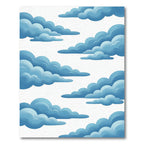 Floating Azure Cloudscape Sky Rug
