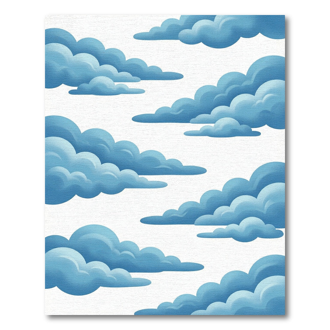 Floating Azure Cloudscape Sky Rug