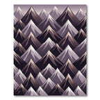Geometric Alpine Mountain Peak Rug