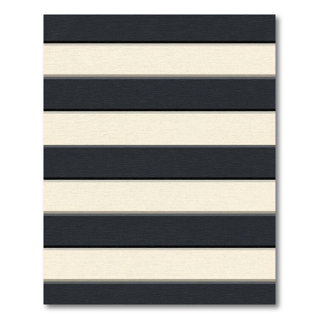 Modern Dark Cream Horizontal Stripe Rug