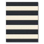 Modern Dark Cream Horizontal Stripe Rug