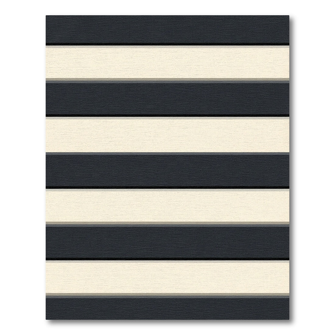 Modern Dark Cream Horizontal Stripe Rug