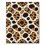 Brown and Tan Organic Abstract Forms Rug
