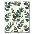 Botanical Eucalyptus Leaf Sage Foliage Rug