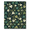 Elegant Green Ivy Vine Botanical Wallpaper Rug