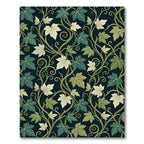 Elegant Green Ivy Vine Botanical Wallpaper Rug