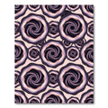 Deep Purple Swirl Rose Garden Rug
