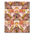 Terracotta Sun Stepped Pyramid Rug