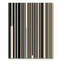 Classic Black Beige Vertical Stripe Rug
