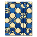 Geometric Navy and Cream Octagon Tile Rug