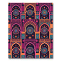 Vibrant Arch Mandala Geometric Medallion Rug