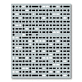 Monochrome Geometric Dot Dash Rug