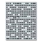 Monochrome Geometric Dot Dash Rug