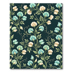 Sage and Cream Floral Botanical Vine Rug