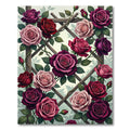 Crimson And Rose Garden Trellis Rug