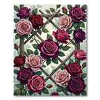 Crimson And Rose Garden Trellis Rug
