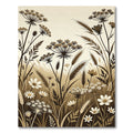 Earthy Meadow Wildflower Arrangement Rug
