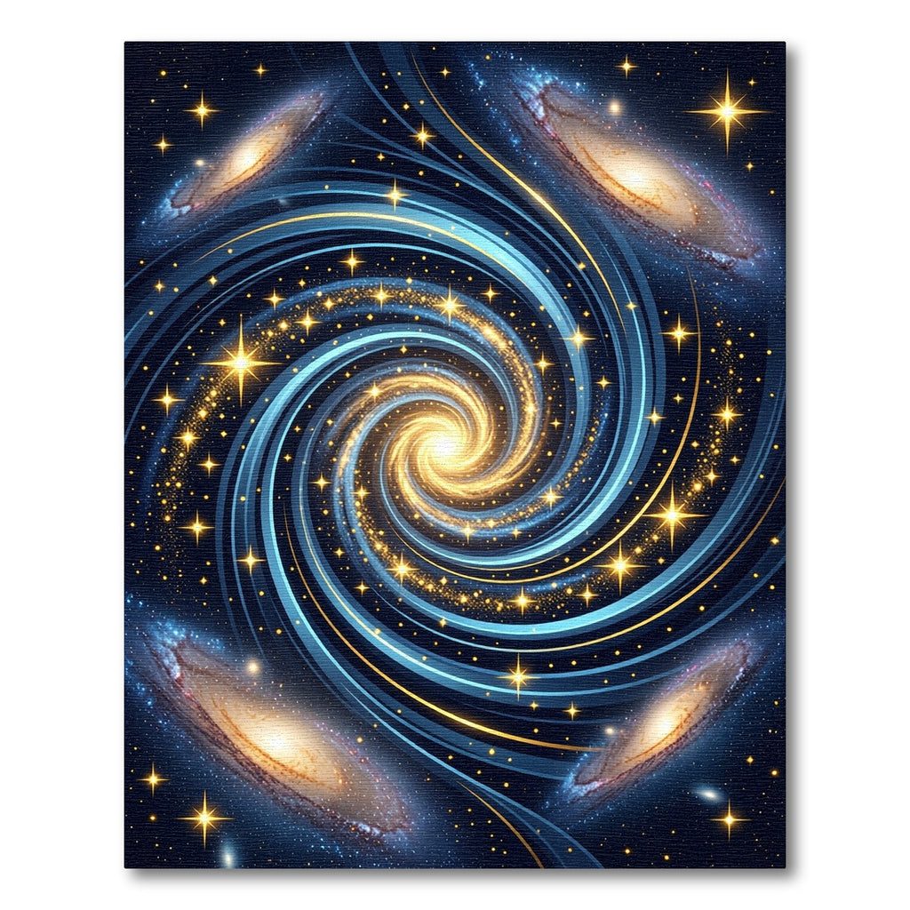 Cosmic Swirl Galaxy Interstellar Area Rug