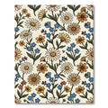 Whimsical Daisy Floral Garden Rug