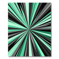 Mint Green Dynamic Abstract Radial Burst Rug