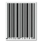 Minimalist Vertical Black White Abstract Stripe Rug