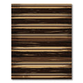 Earthy Brown Horizontal Linear Texture Rug
