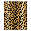 Golden Orange Black Feline Spots Rug