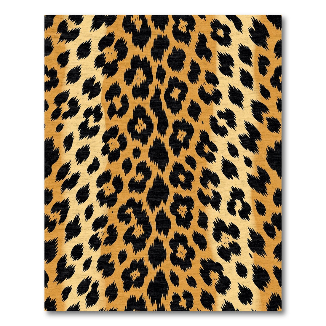 Golden Orange Black Feline Spots Rug