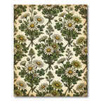 Vintage Daisy Clover Botanical Bouquet Rug