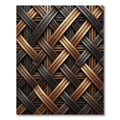 Bronze Charcoal Woven Grid Rug