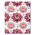 Pink Petal Floral Cloudscape Rug