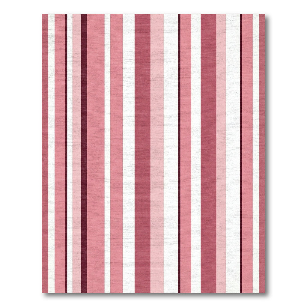 Pink Vertical Stripe Composition Rug