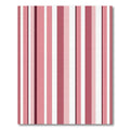 Pink Vertical Stripe Composition Rug