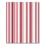 Pink Vertical Stripe Composition Rug