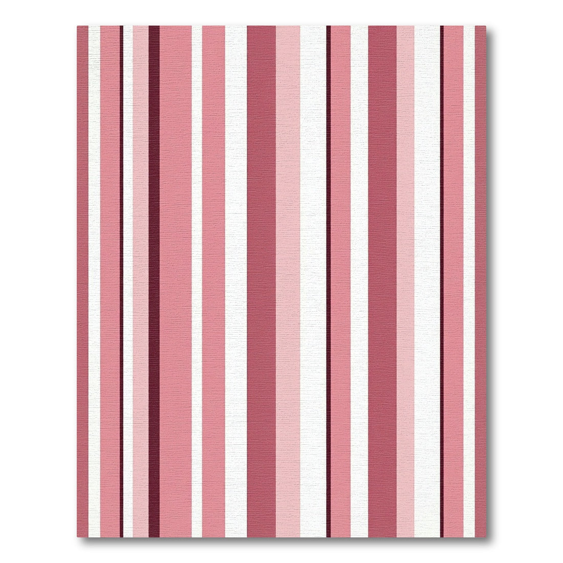 Pink Vertical Stripe Composition Rug