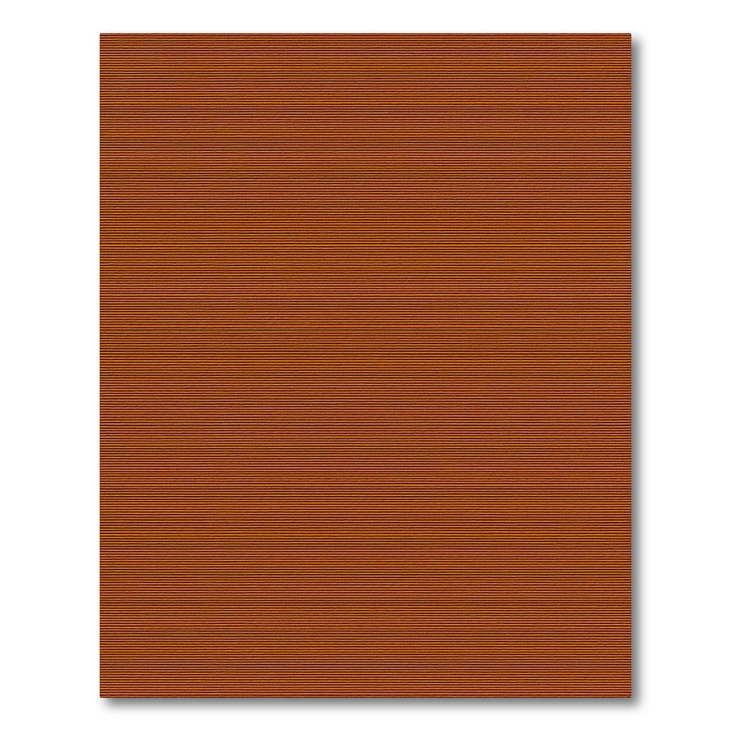 Warm Terracotta Thin Stripe Rug