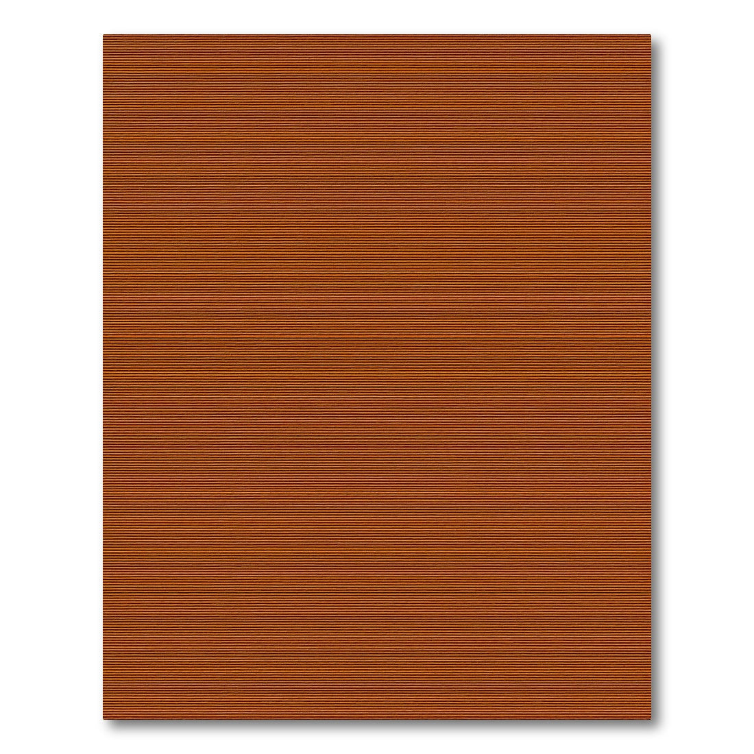 Warm Terracotta Thin Stripe Rug