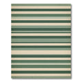 Sage Green Minimalist Horizontal Stripe Rug