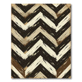 Earthy Chevron Brushstroke Rug