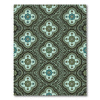 Earthy Tones Quatrefoil Medallion Rug
