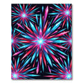 Neon Crystal Burst Radiant Geometric Rug