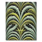 Emerald And Grey Dynamic Stream Rug
