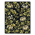 Golden White Honeysuckle Vine Rug