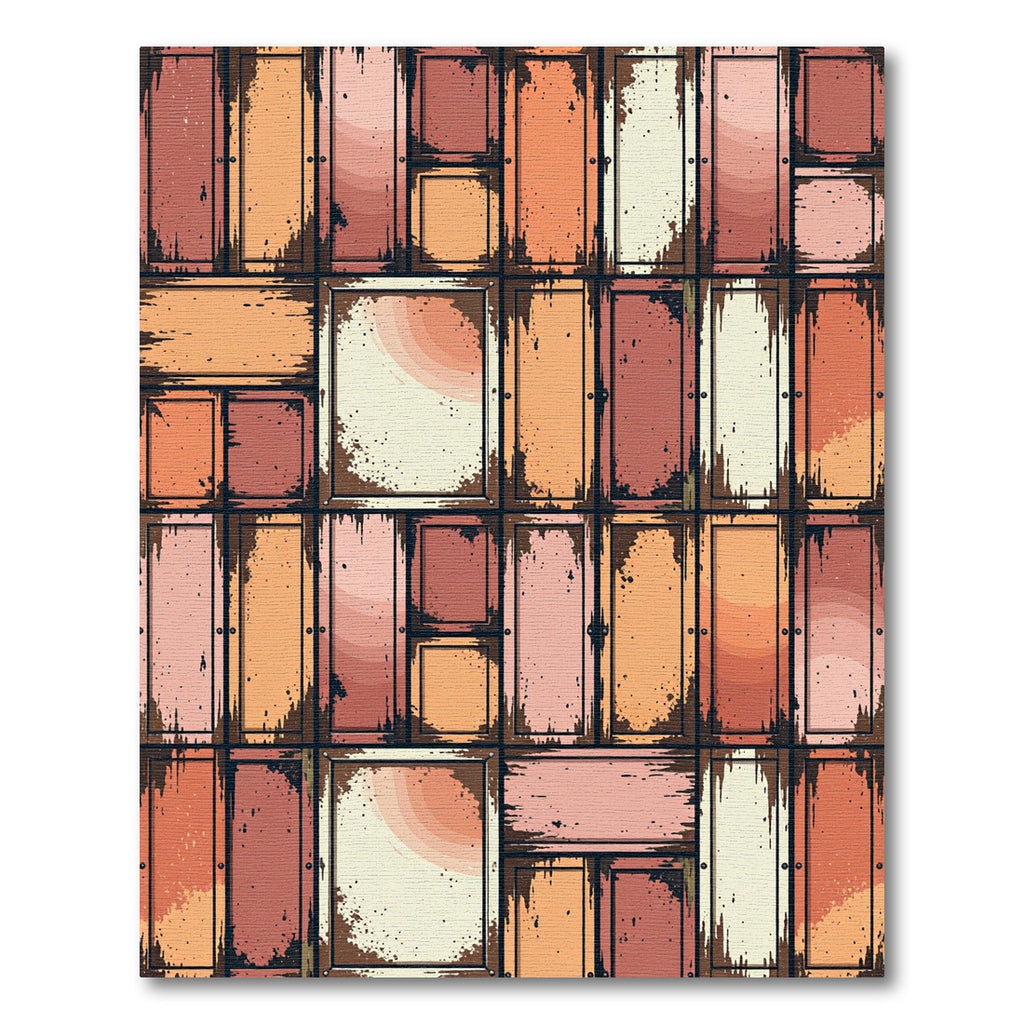 Tarnished Copper Rectangular Mosaic Rug